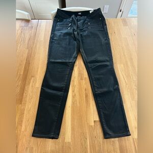 PAIGE Edgemont black coated jeans, size 30